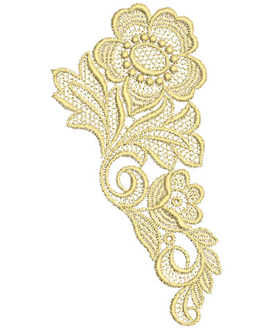 Embroidery Design: Lace from the Vault 6 Design 11<br> 6.6w X 3.49h