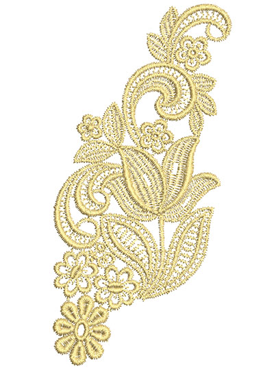Embroidery Design: Lace from the Vault 7 Design 1<br> 3.29w X 6.64h