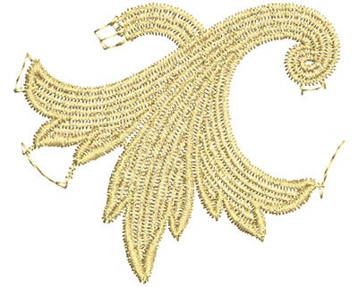 Embroidery Design: Lace from the Vault 7 Design 3<br> 2.90w X 3.41h