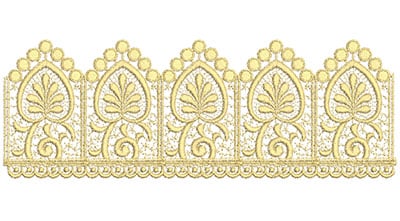 Embroidery Design: Lace from the Vault 7 Design 12<br> 11.10w X 3.93h