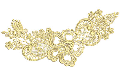 Embroidery Design: Lace from the Vault 8 Design 3<br> 4.73w X 9.63h