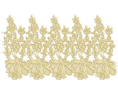 Embroidery Design: Lace from the Vault 8 Design 7<br> 6.32w X 11.3h