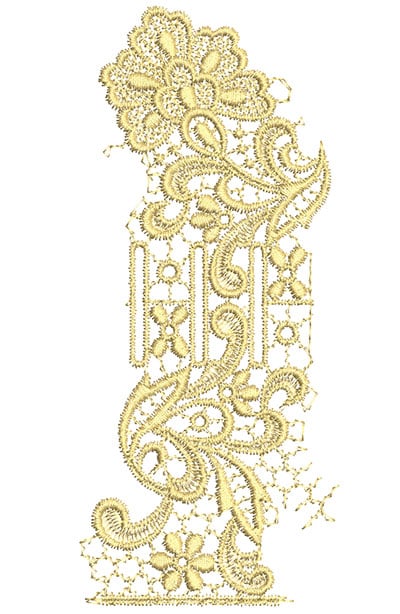 Embroidery Design: Lace from the Vault 8 Design 8<br> 7.3w X 3.16h | Embroidery Legacy Embroidery Design: Lace from the Vault 8 Design 8<br> 7.3w X 3.16h