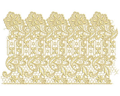 Embroidery Design: Lace from the Vault 8 Design 9<br> 7.3w X 11.78h | Embroidery Legacy Embroidery Design: Lace from the Vault 8 Design 9<br> 7.3w X 11.78h