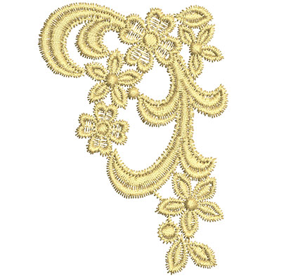 Embroidery Design: Lace from the Vault 10 Design 3<br> 2.51w X 3.59h