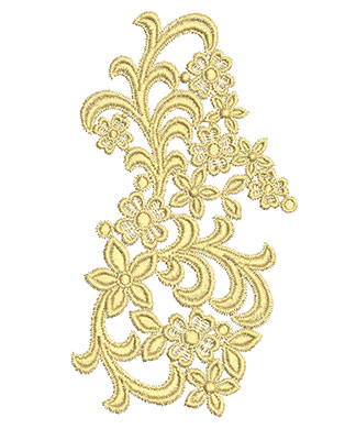 Embroidery Design: Lace from the Vault 10 Design 4<br> 6.80w X 3.79h