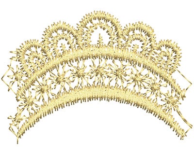 Embroidery Design: Lace from the Vault 10 Design 6<br> 1.73w X 2.47h