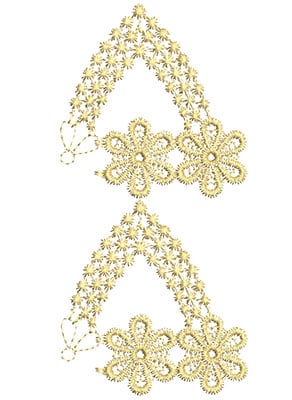 Embroidery Design: Lace from the Vault 10 Design 8<br> 5.85w X 2.80h