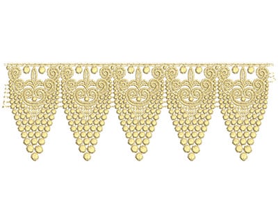 Embroidery Design: Lace from the Vault 10 Design 11<br> 4.02w X 11.19h