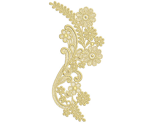 Embroidery Design: Lace from the Vault 11 Design 8<br> 8.82w X 4.05h