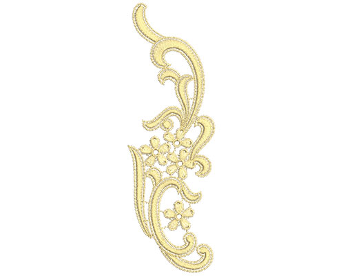 Embroidery Design: Lace from the Vault 12 Design 1<br> 3.52w X 10.85h