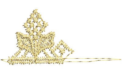 Embroidery Design: Lace from the Vault 12 Design 4<br> 1.13w X 2.44h