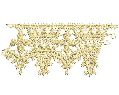 Embroidery Design: Lace from the Vault 12 Design 10<br> 1.24w X 2.69h