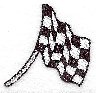 Embroidery Design: Racing flag large<br> 3.17w X 3.03h