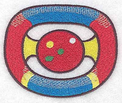Embroidery Design: Racing car steering wheel large<br> 3.77w X 3.11h