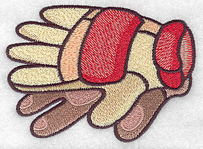 Embroidery Design: Racing gloves large<br> 4.27w X 3.13h