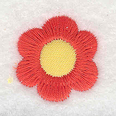 Embroidery Design: Floral bloom applique mini<br> 1.01w X 1.08h