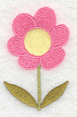 Embroidery Design: Flower 7 applique<br> 1.57w X 2.42h