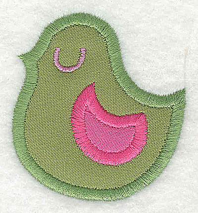 Embroidery Design: Bird double applique small <br> 2.00w X 2.19h