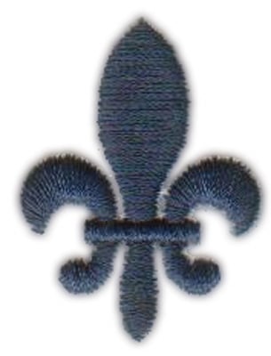 Embroidery Design: La Fleur de Lyse<br>1.06" x 1.39"