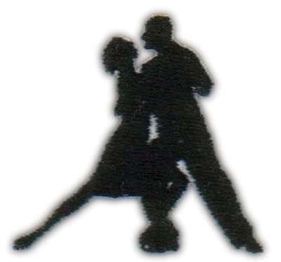 Embroidery Design: Dancing Couple<br>1.80" x 1.68"