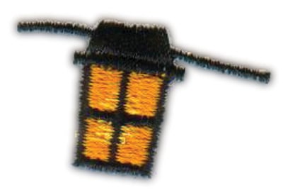 Embroidery Design: Patio Lantern<br>1.53" x 1"