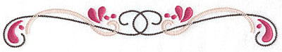 Embroidery Design: Swirls and splashes large<br> 10.39w X 3.54h