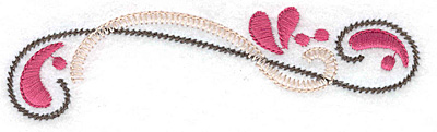Embroidery Design: Swirls and splashes A<br> 4.96w X 1.39h