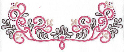 Embroidery Design: Teardrop design<br> 11.58w X 4.64h