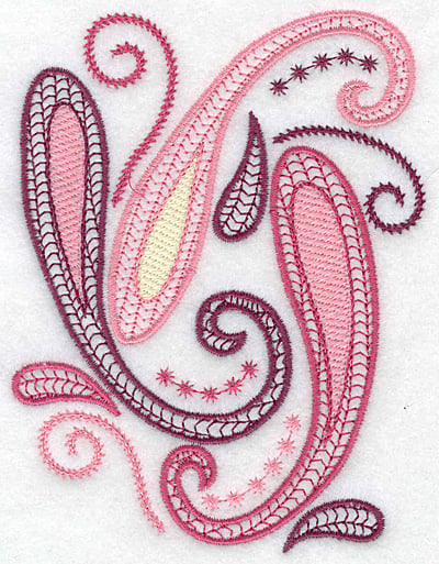 Embroidery Design: Paisley design B<br> 3.75w X 4.88h