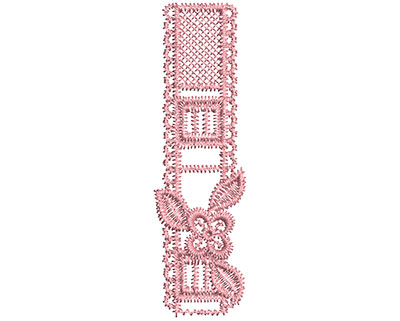 Embroidery Design: Heirloom From The Vault 2 Design 2<br> 3.32w X 0.97h