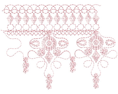 Embroidery Design: Heirloom From The Vault 2 Design 7<br> 5.88w X 7.99h