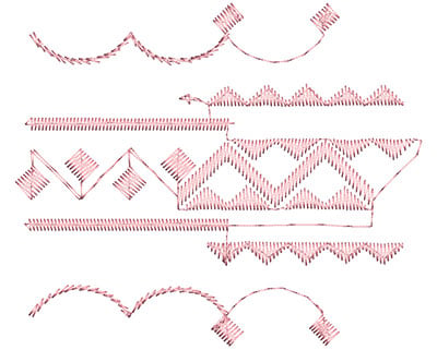Embroidery Design: Heirloom From The Vault 2 Design 10<br> 3.78w X 4.47h