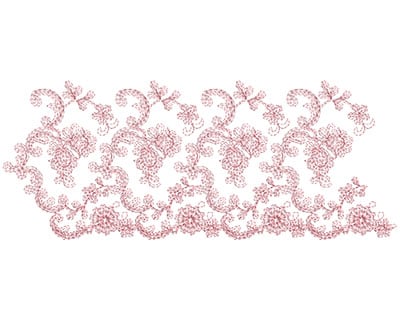 Embroidery Design: Heirloom From The Vault 3 Design 3<br> 4.03w X 9.96h | Embroidery Legacy Embroidery Design: Heirloom From The Vault 3 Design 3<br> 4.03w X 9.96h