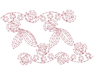 Embroidery Design: Heirloom From The Vault 3 Design 8<br> 2.38w X 4.00h