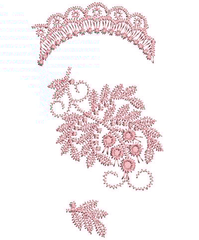 Embroidery Design: Heirloom From The Vault 3 Design 10<br> 4.44w X 2.5h