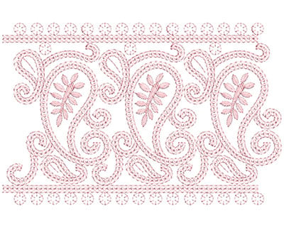Embroidery Design: Heirloom From The Vault 4 Design 10<br> 6.90w X 10.56h