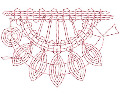 Embroidery Design: Heirloom From The Vault 7 Design 2<br> 1.84w X 2.74h | Embroidery Legacy Embroidery Design: Heirloom From The Vault 7 Design 2<br> 1.84w X 2.74h