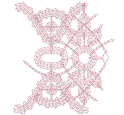 Embroidery Design: Heirloom From The Vault 7 Design 6<br> 3.63w X 3.28h