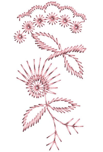 Embroidery Design: Heirloom From The Vault 8 Design 3<br> 2.44w X 1.2h