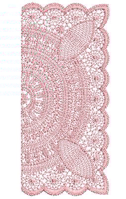 Embroidery Design: Heirloom From The Vault 10 Design 3<br> 3.17w X 6.91h | Embroidery Legacy Embroidery Design: Heirloom From The Vault 10 Design 3<br> 3.17w X 6.91h