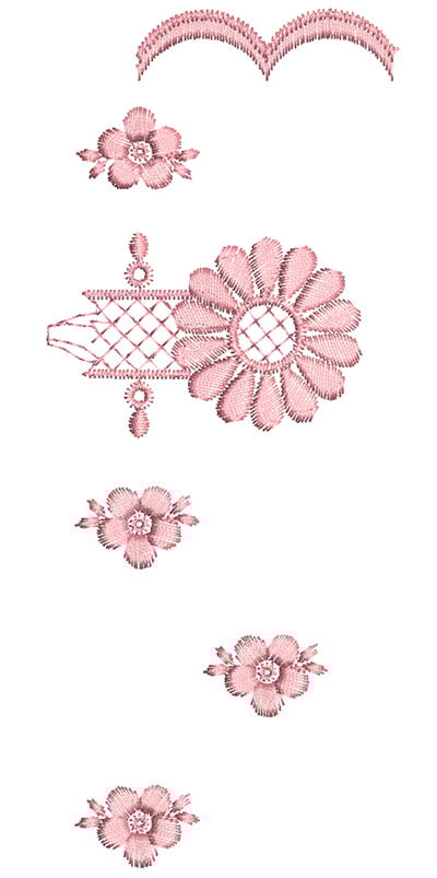 Embroidery Design: Heirloom From The Vault 12 Design 5<br> 7.22w X 2.95h | Embroidery Legacy Embroidery Design: Heirloom From The Vault 12 Design 5<br> 7.22w X 2.95h