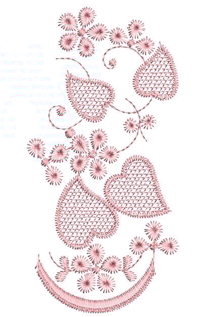 Embroidery Design: Heirloom From The Vault 13 Design 6<br> 5.64w X 2.80h