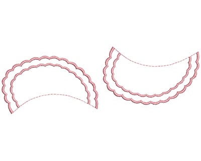 Embroidery Design: Heirloom From The Vault 15 Design 1<br> 3.89w X 11.44h