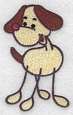 Embroidery Design: Dog<br> 2.21w X 3.50h