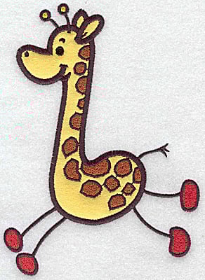 Embroidery Design: Giraffe applique<br> 6.84w X 4.99h | Embroidery Legacy Embroidery Design: Giraffe applique<br> 6.84w X 4.99h