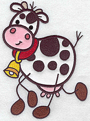 Embroidery Design: Cow double applique<br> 6.91wX 4.92h | Embroidery Legacy Embroidery Design: Cow double applique<br> 6.91wX 4.92h