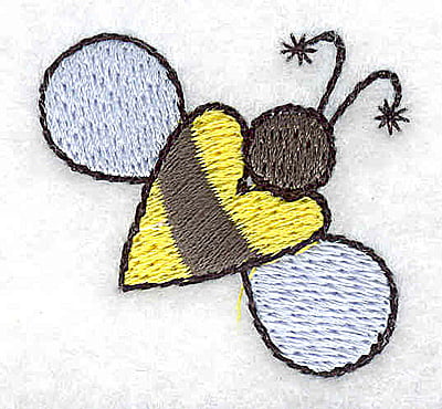 Embroidery Design: Bee large<br> 1.50w X 1.40h | Embroidery Legacy Embroidery Design: Bee large<br> 1.50w X 1.40h