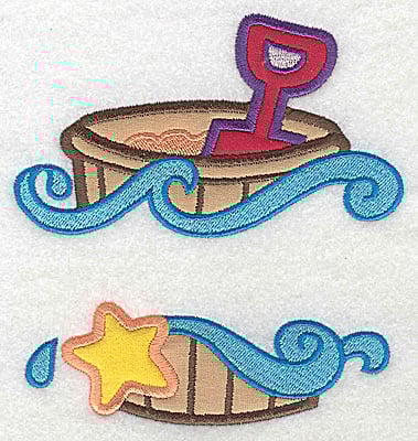 Embroidery Design: Beach pail and shovel large applique<br> 5.26w X 4.91h | Embroidery Legacy Embroidery Design: Beach pail and shovel large applique<br> 5.26w X 4.91h