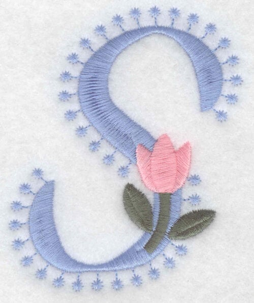 Embroidery Design: S Large<br>3.54inH x 2.97inW